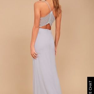 Lulus backless maxi dress